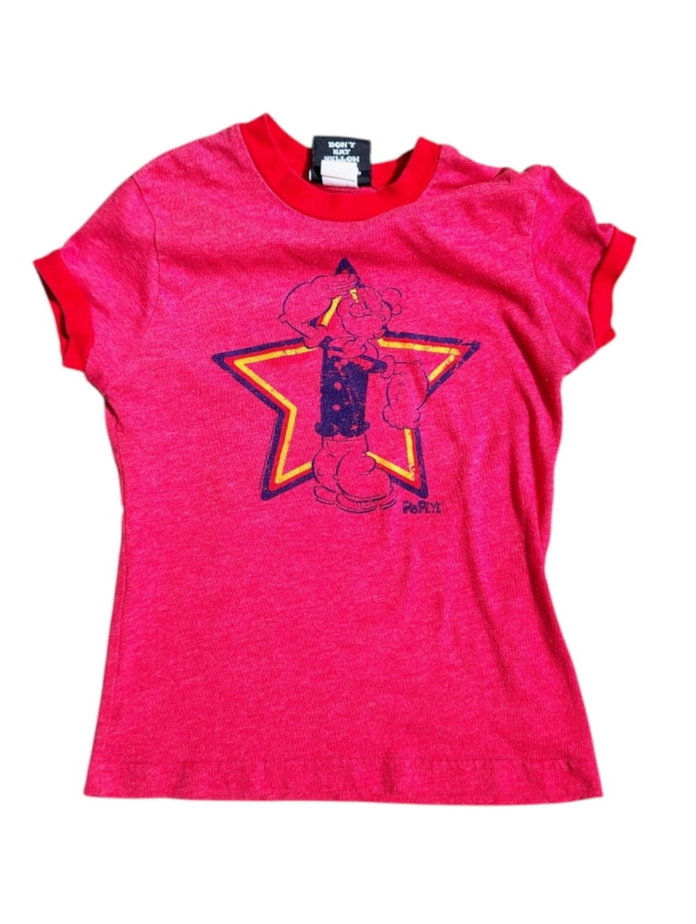 Y2K Junk Food Red Popeye Shirt